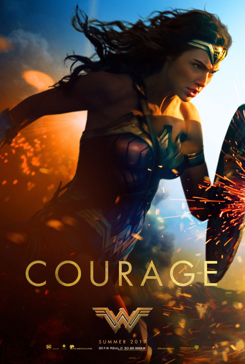 wonder woman courage movie poster