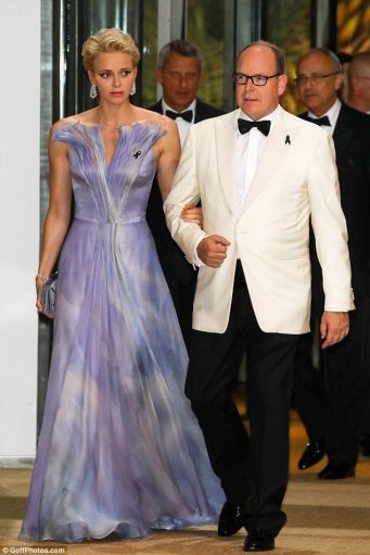 Princess Charlene of Monaco and husband Prince Albert